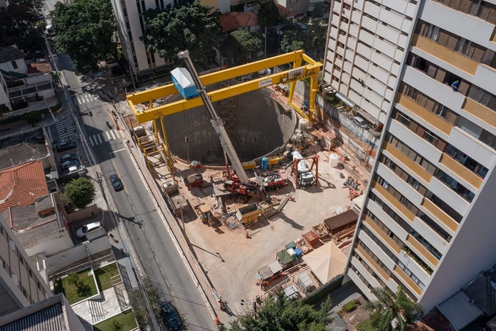 Concretagem Na Esta O Puc Cardoso De Almeida Da Linha Laranja Vai