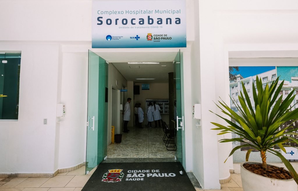 Hospital Sorocabana durante sua reabertura parcial. 