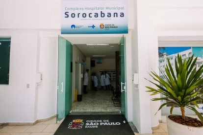 Hospital Sorocabana durante sua reabertura parcial.